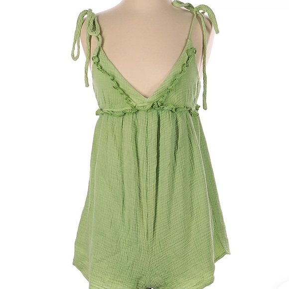 Blue Blush Romper Dress - Picture 1 of 3